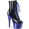 Pleaser - ADORE1020 Bottes de plateforme, Pole dance chaussures - Chaussures de pole dance - Noir/Bleu Product image
